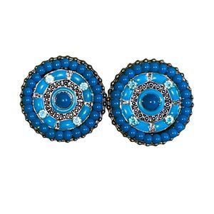 Anthropologie Vintage Lena B Turquoise Southwest Earrings